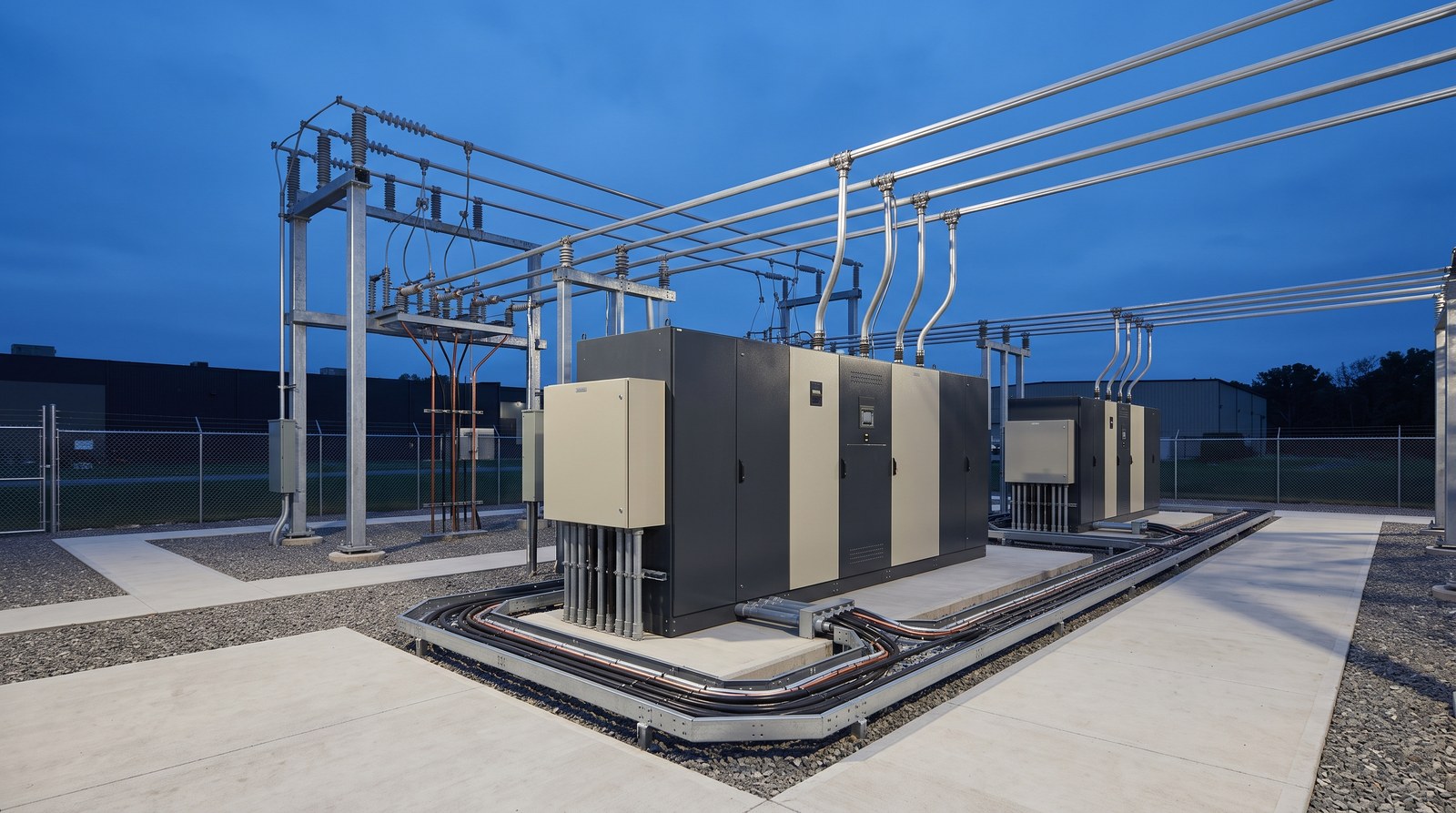 AI-generated illustrative image of electrical infrastructure, not a company facility